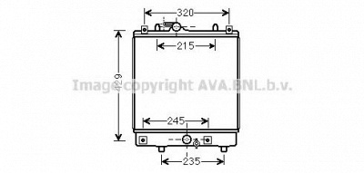AVA QUALITY COOLING ola2542 -  Радиатор, охлаждение двигателя